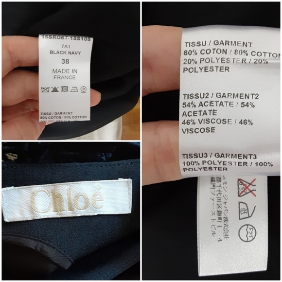 ✨ NWOT CHLOE navy guipure dress - Picture 10 of 13